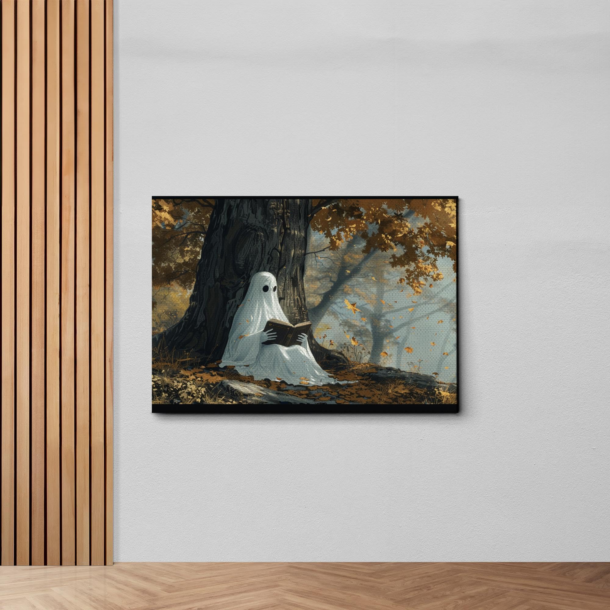 Amazon.com: Ghost Reading A Book, Vintage Art Print, Dark Academia